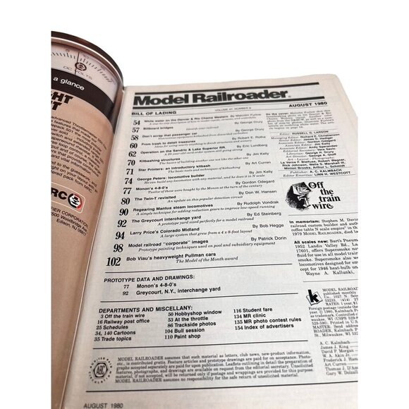 Vintage Model Railroader Magazines Set Of 3 - July August September 1980 Issues - Picture 5 of 7